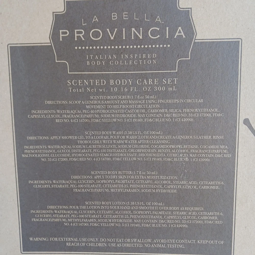 La Bella Provinicia Coconut Lime Body Bath Gift Set NEW